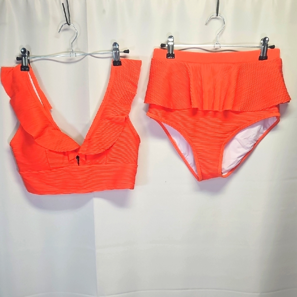 Vibrant Orange Bikini Set